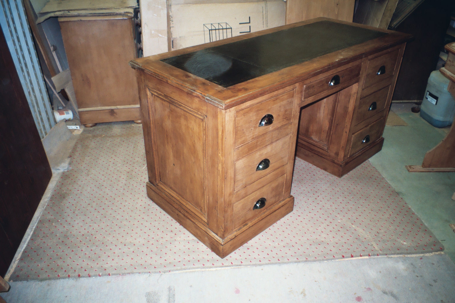 Large kneehole desk